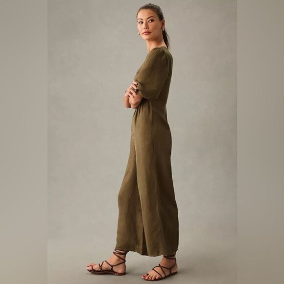 Anthropologie Sancia The Aida Twist-Front Jumpsuit Size Medium - Picture 4 of 4